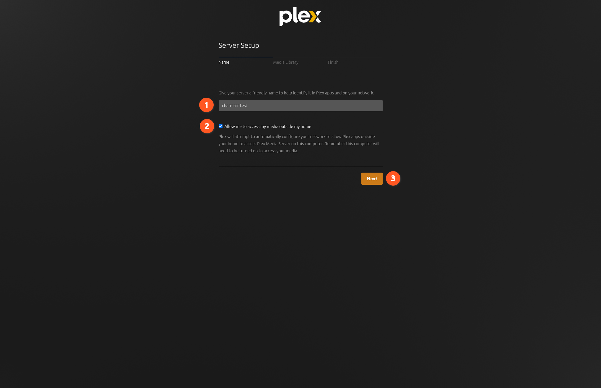 Plex Step 2